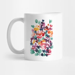 Colorful Abstract Watercolor Flowers 19,  Bouquet Illustration Mug